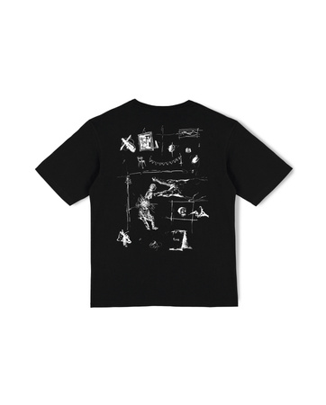 Koszulka POETIC COLLECTIVE Fear Sketch / Black @PC-TS-FER-BLK