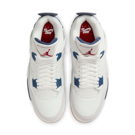Buty NIKE SB Air Jordan 4 Retro SB / Summit White/White Navy Neutral Grey @DR5415-100